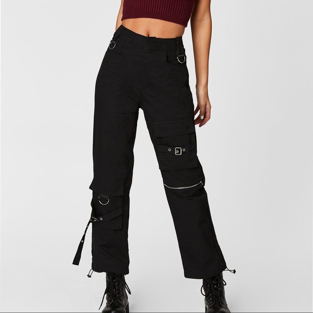 Carmar • Denim Cargo Pant with Straps and Buckles